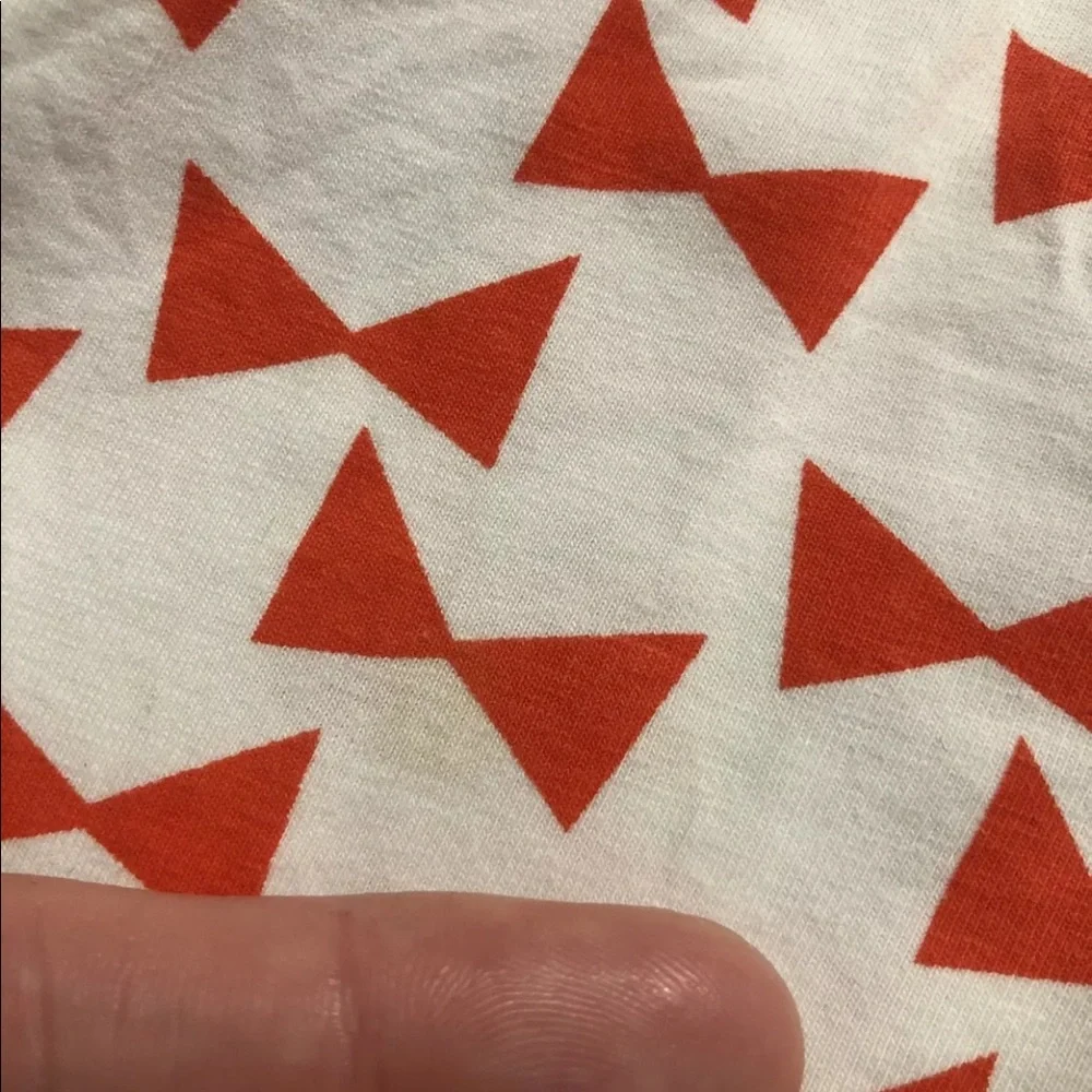 June And January White Red Bow Print Dress Toddler Girls 4T